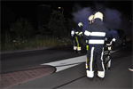 Melding 23.28 Prio 1 Brand Wegvervoer Personenauto Lutkepost Buitenpost